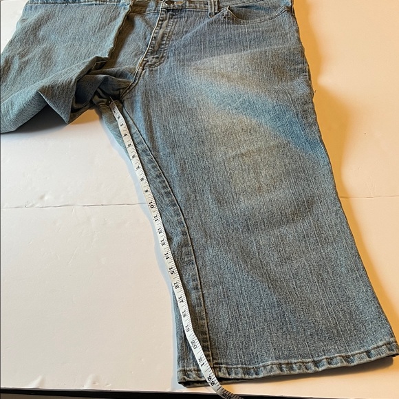 Vintage Old Skool women’s Denim Capris Jeans Hip Hop Skater 100% Cotton 90’s - Picture 6 of 8